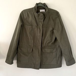 Madewell Northover Utility Cargo Jacket Desert Olive Green Size Medium